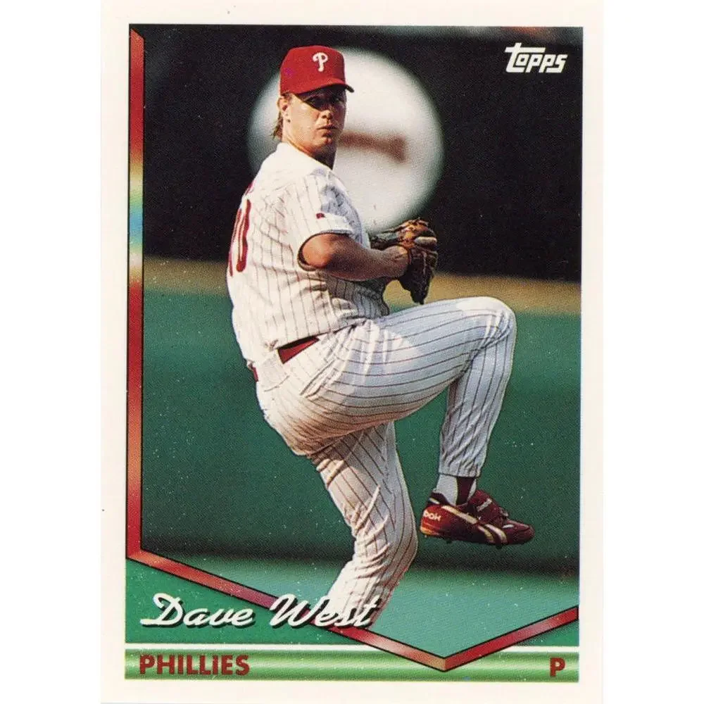 1994 Topps Dave West # 266 Philadelphia Phillies